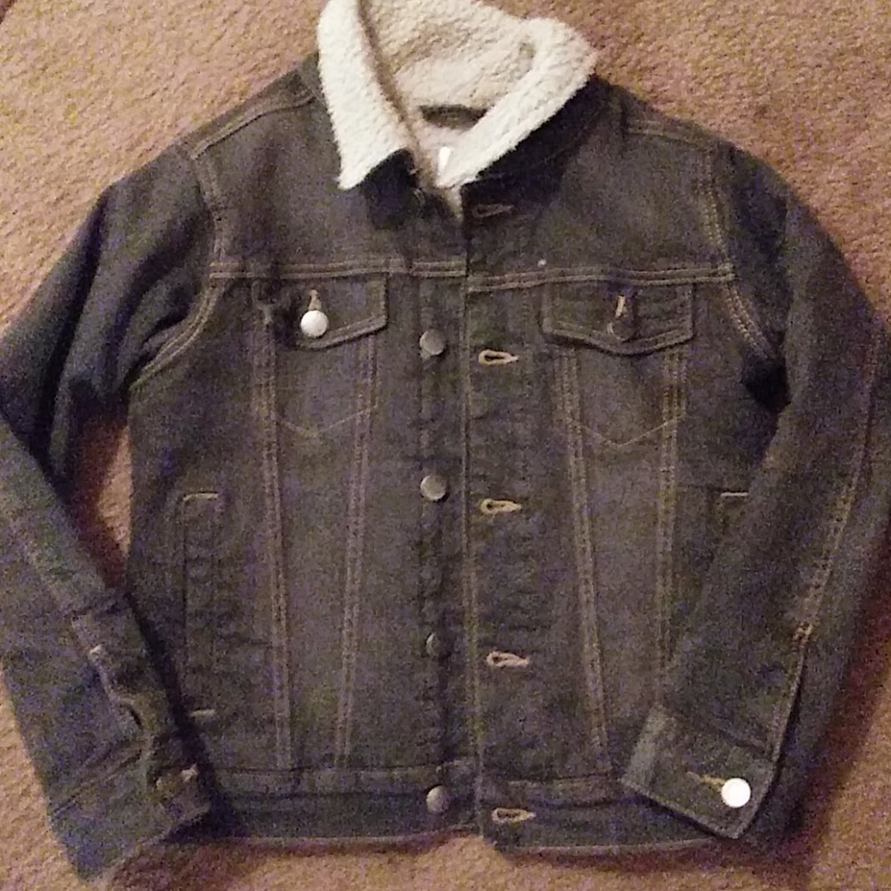 Wonder Nation Jean jacket w/wool lining
